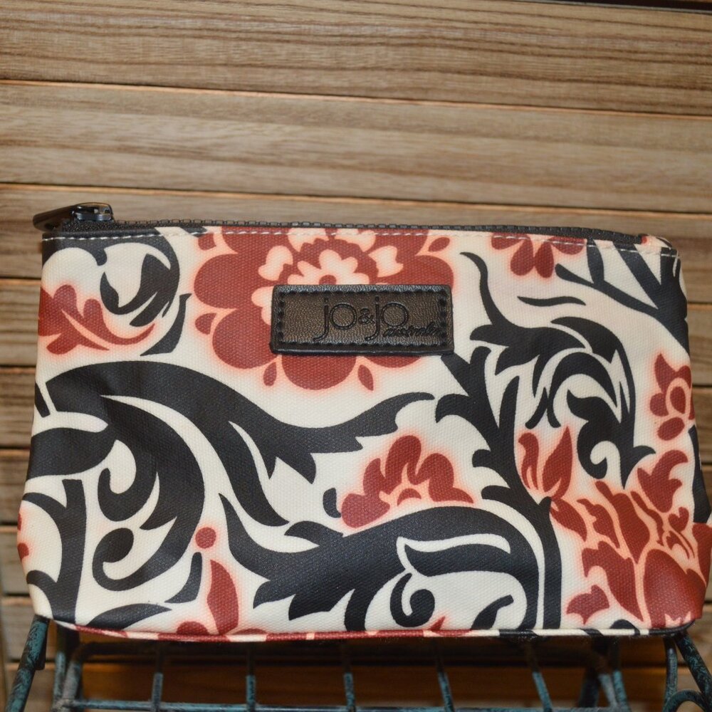 Jo & Jo Australia Black Red White Cosmetic Bag